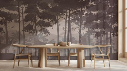 Whimsical Forest Silhouette wall art - XWALLX