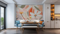 Vibrant Floral Delight wall mural - XWALLX