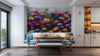 Vibrant Chrysanthemum Field Wallpaper Mural