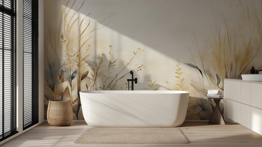 Serene Floral Escape wall mural Mural wall mural - XWALLX