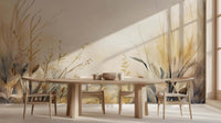 Serene Floral Escape wall mural Mural wallpaper - XWALLX