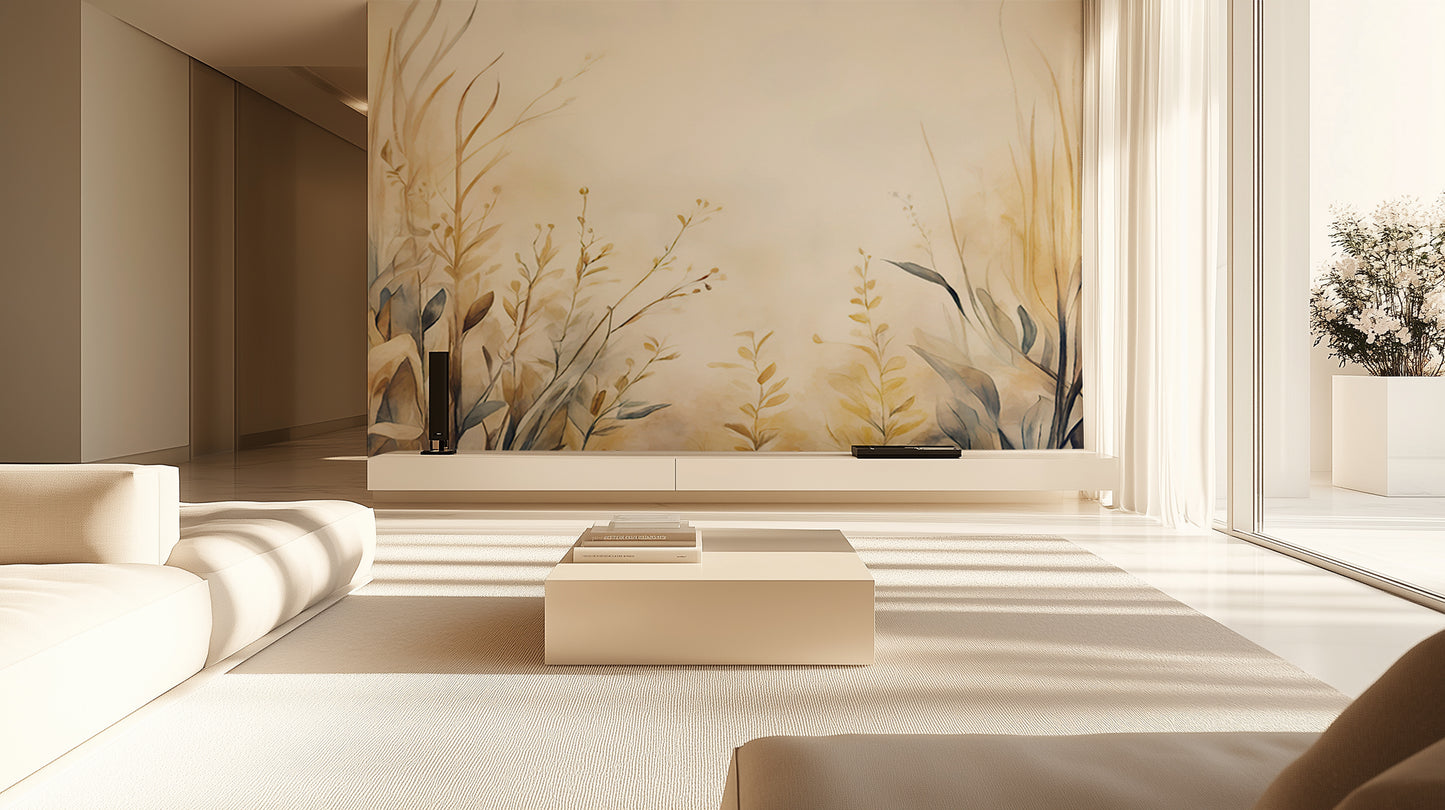 Serene Floral Escape wall mural Mural wall art - XWALLX