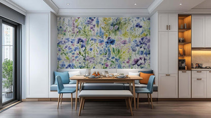 Watercolor Wildflower Field wall mural - XWALLX