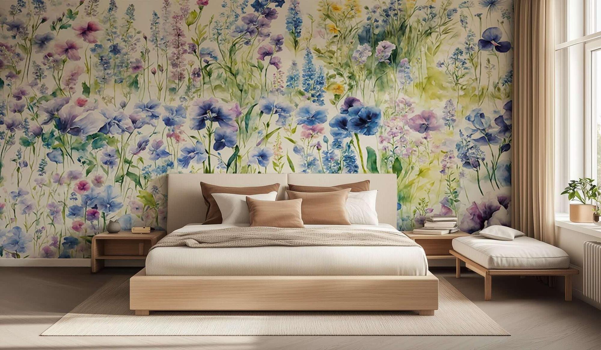 Watercolor Wildflower Field wall decor - XWALLX