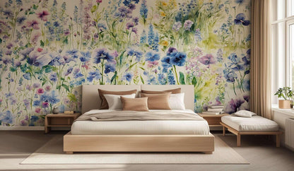 Watercolor Wildflower Field wall decor - XWALLX