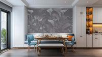 Monochromatic Botanical wall mural - XWALLX