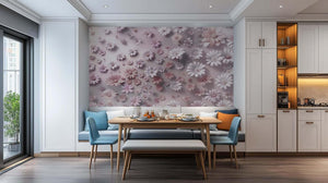 Embossed Daisy Garden wall mural - XWALLX