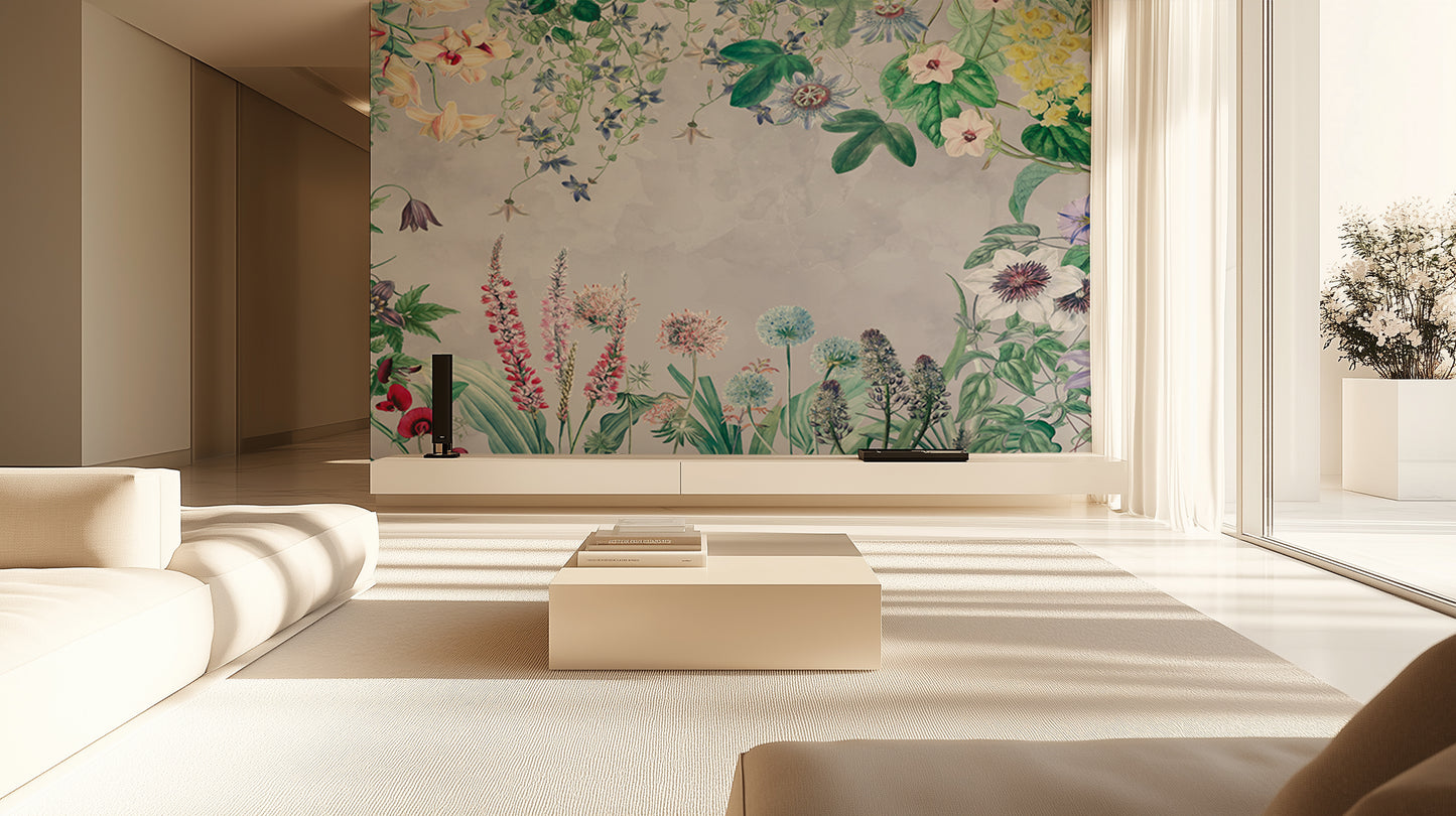 Vibrant Botanical Flourish wallpaper - XWALLX