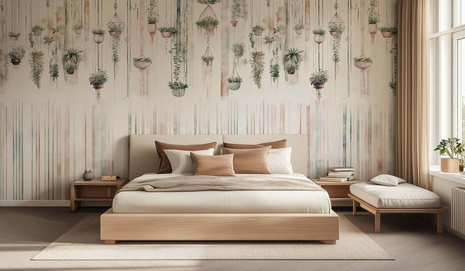 Hanging Botanical Watercolor wall decor - XWALLX