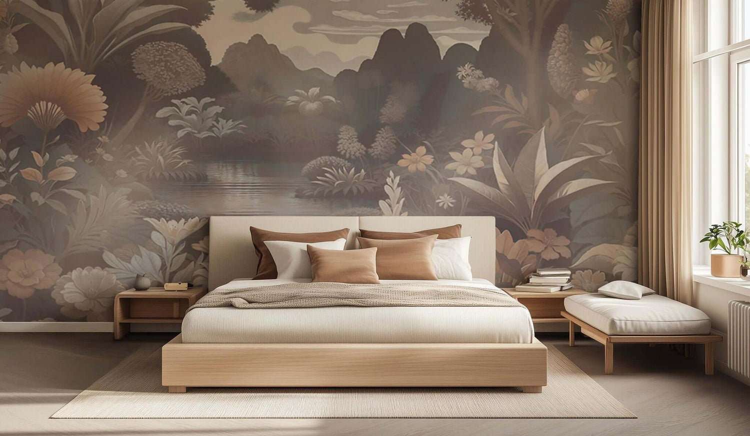 Lush Pond Botanical wall decor - XWALLX