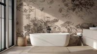 Zarif Floral Sketch Duvar posteri - XWALLX
