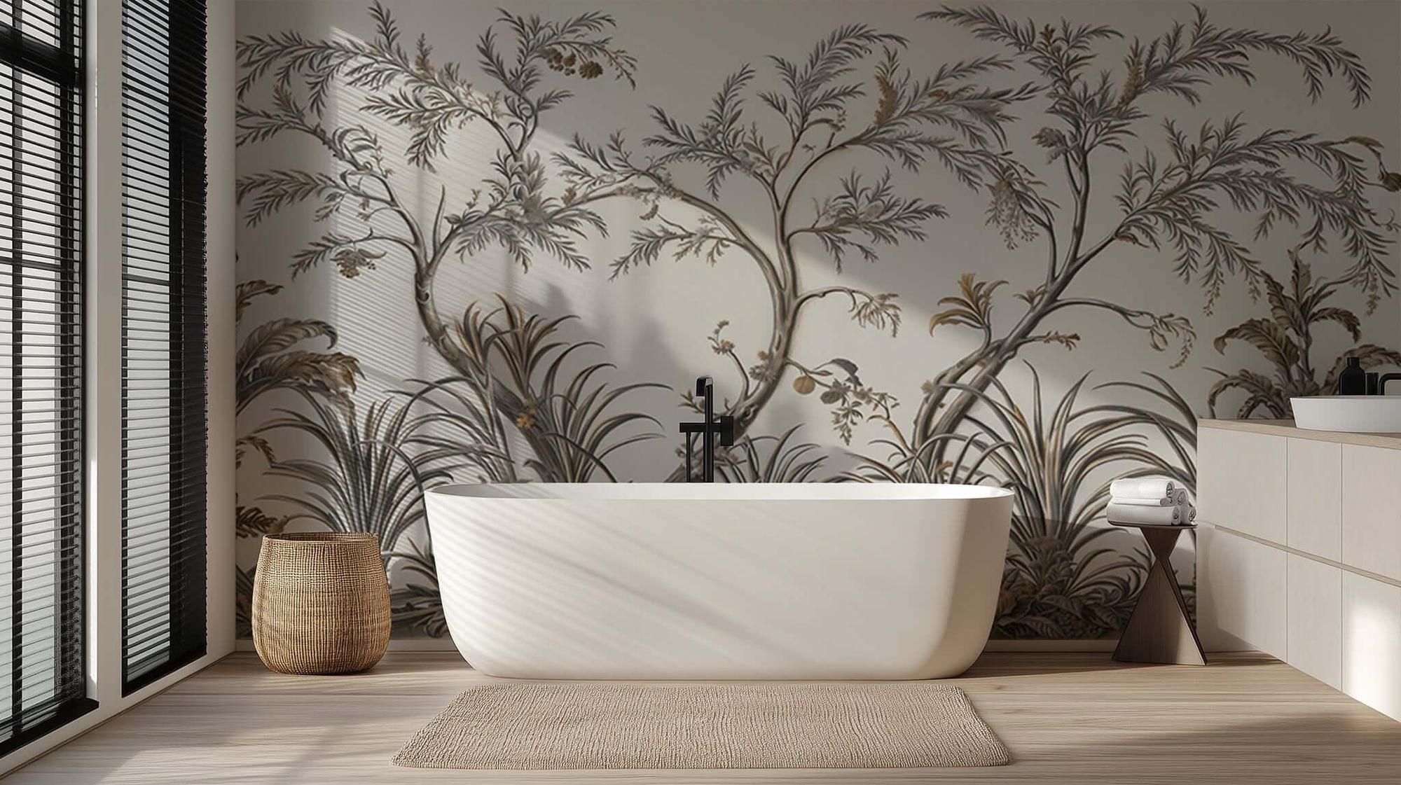 Sakin Tropikal Flora Duvar posteri - XWALLX