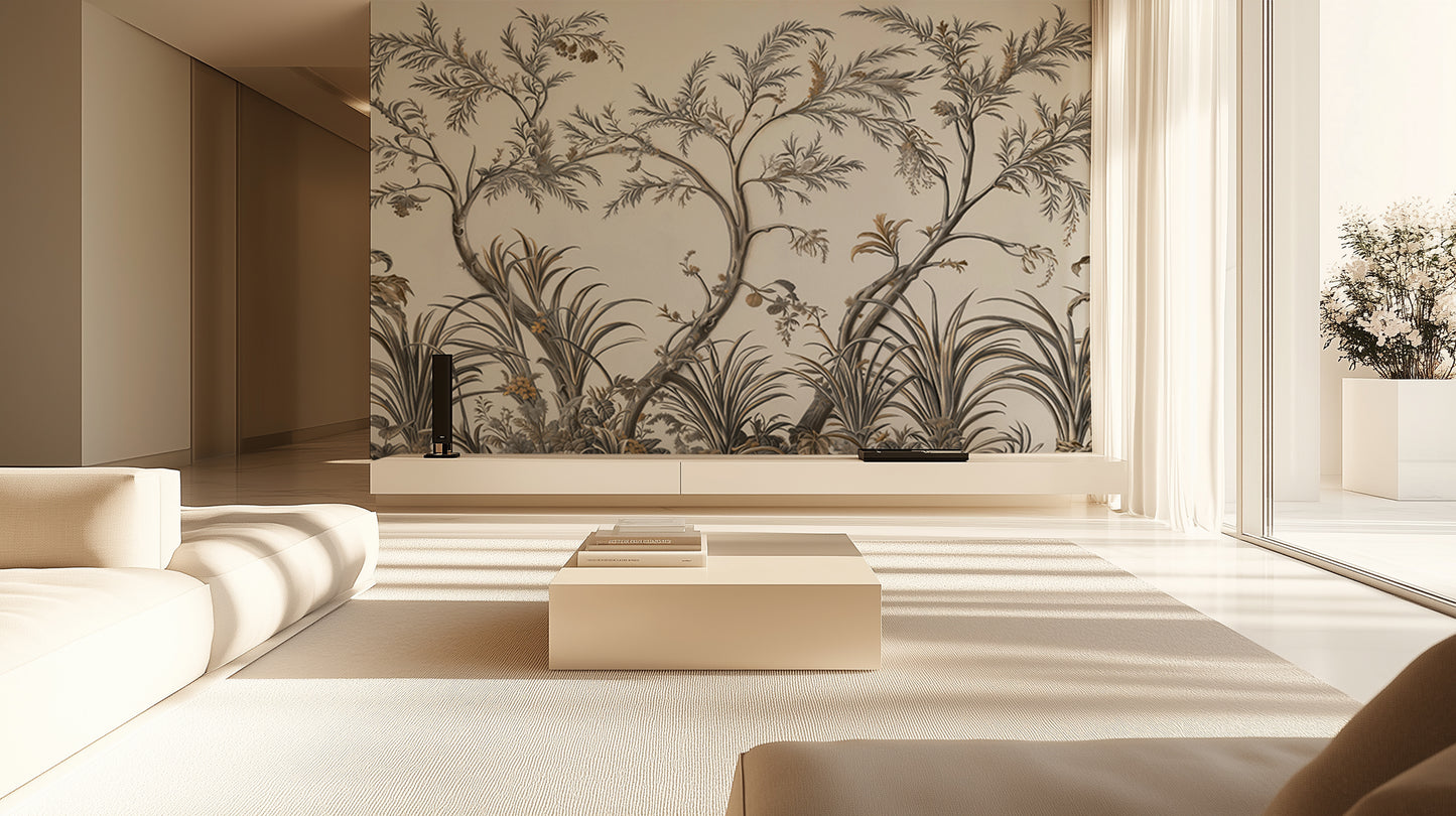 Serene Tropical Flora wall decor - XWALLX