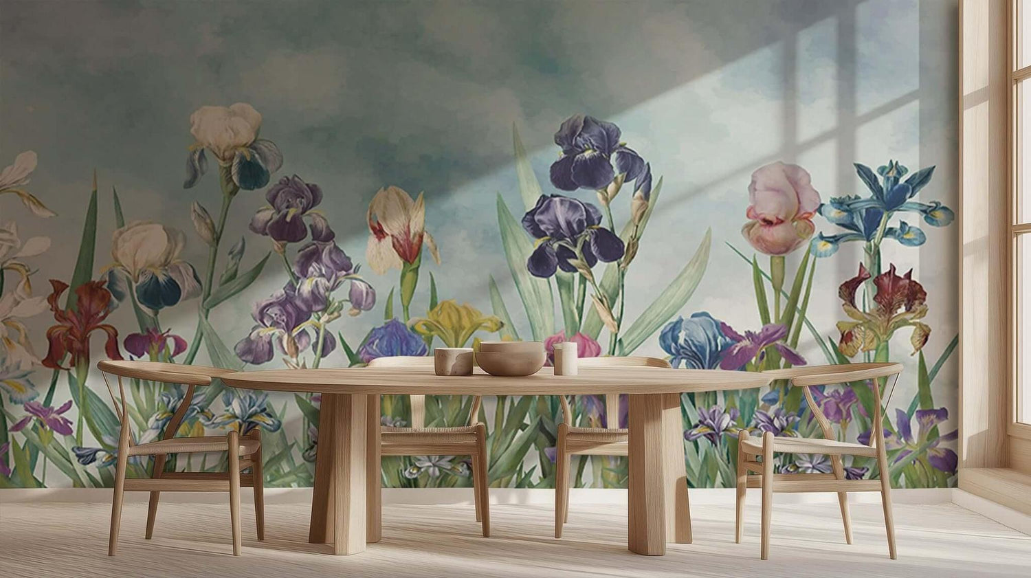 Vibrant Floral Iris wall art - XWALLX