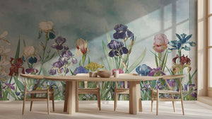 Vibrant Floral Iris wall art - XWALLX