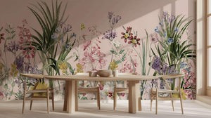Vibrant Floral Garden wallpaper mural - XWALLX