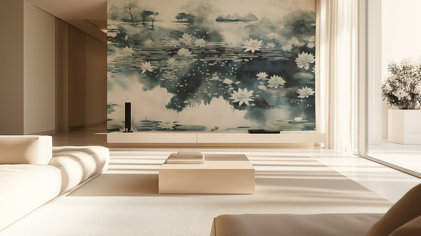 Serene Water Lilies wall decor - XWALLX
