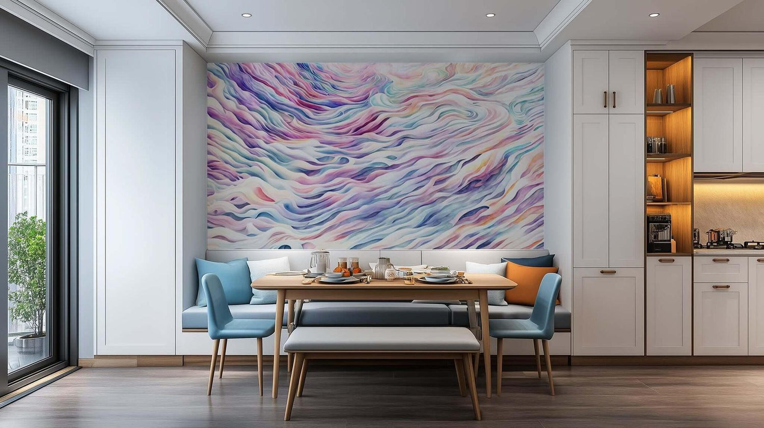 Whimsical Wave Motion wall art - XWALLX