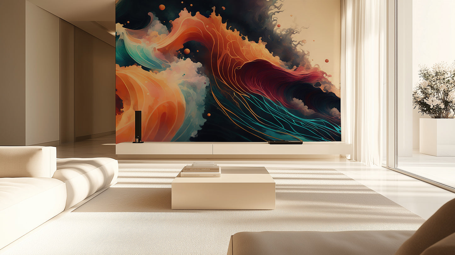 Ethereal Wave Fluidity wall art - XWALLX