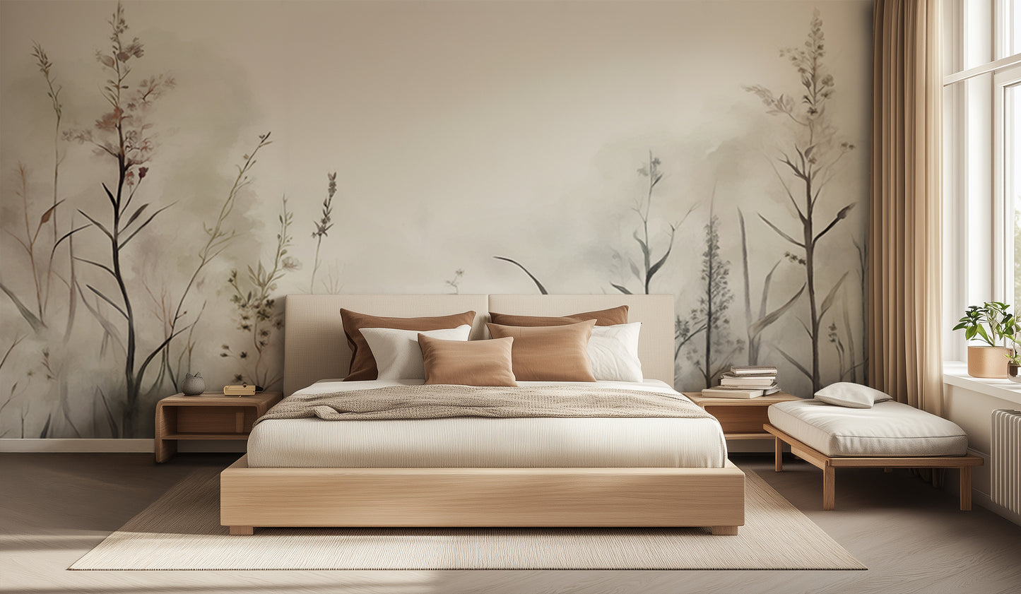 Misty Botanical Silhouettes wall decor - XWALLX