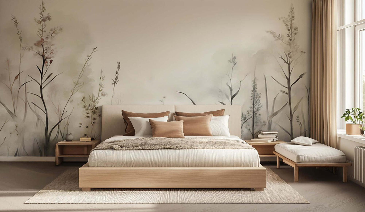 Misty Botanical Silhouettes wall decor - XWALLX