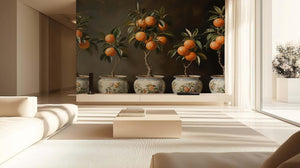 Vibrant Orange Trees wallpaper - XWALLX