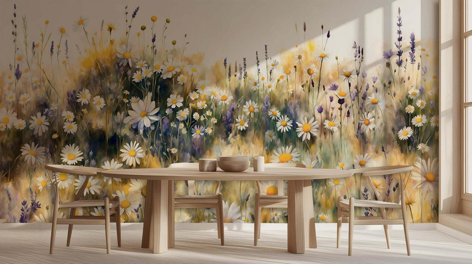 Sunny Daisy Meadow wall art - XWALLX