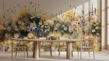 Sunny Daisy Meadow wall art - XWALLX