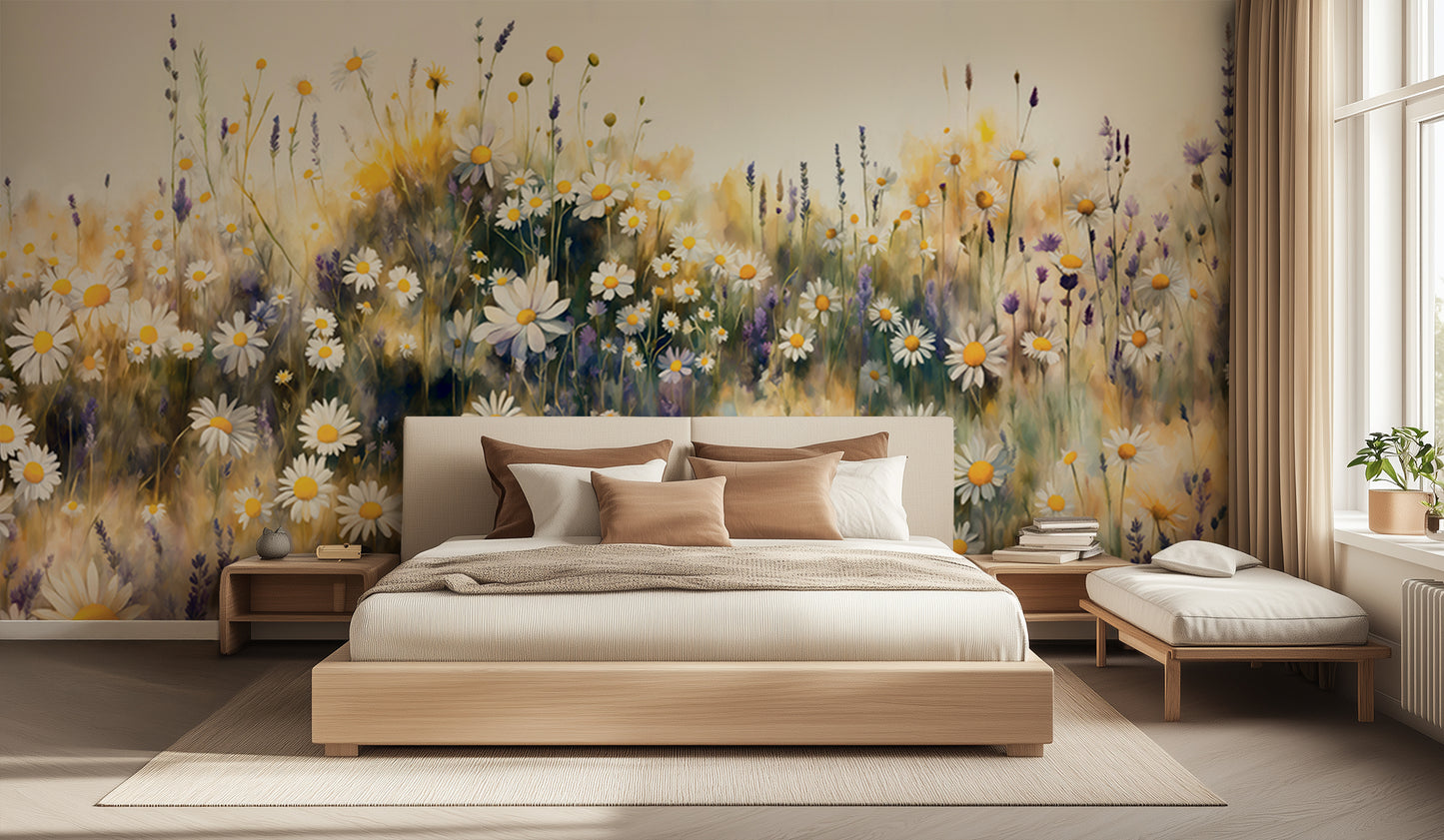Sunny Daisy Meadow wall decor - XWALLX