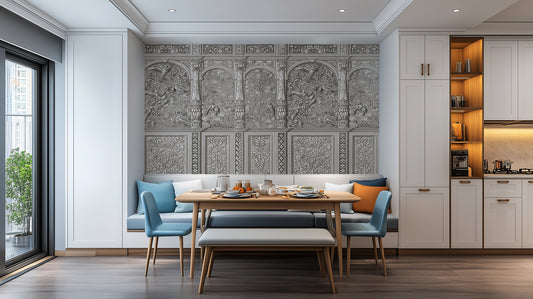 Ornate Carved Panels wall mural - XWALLX