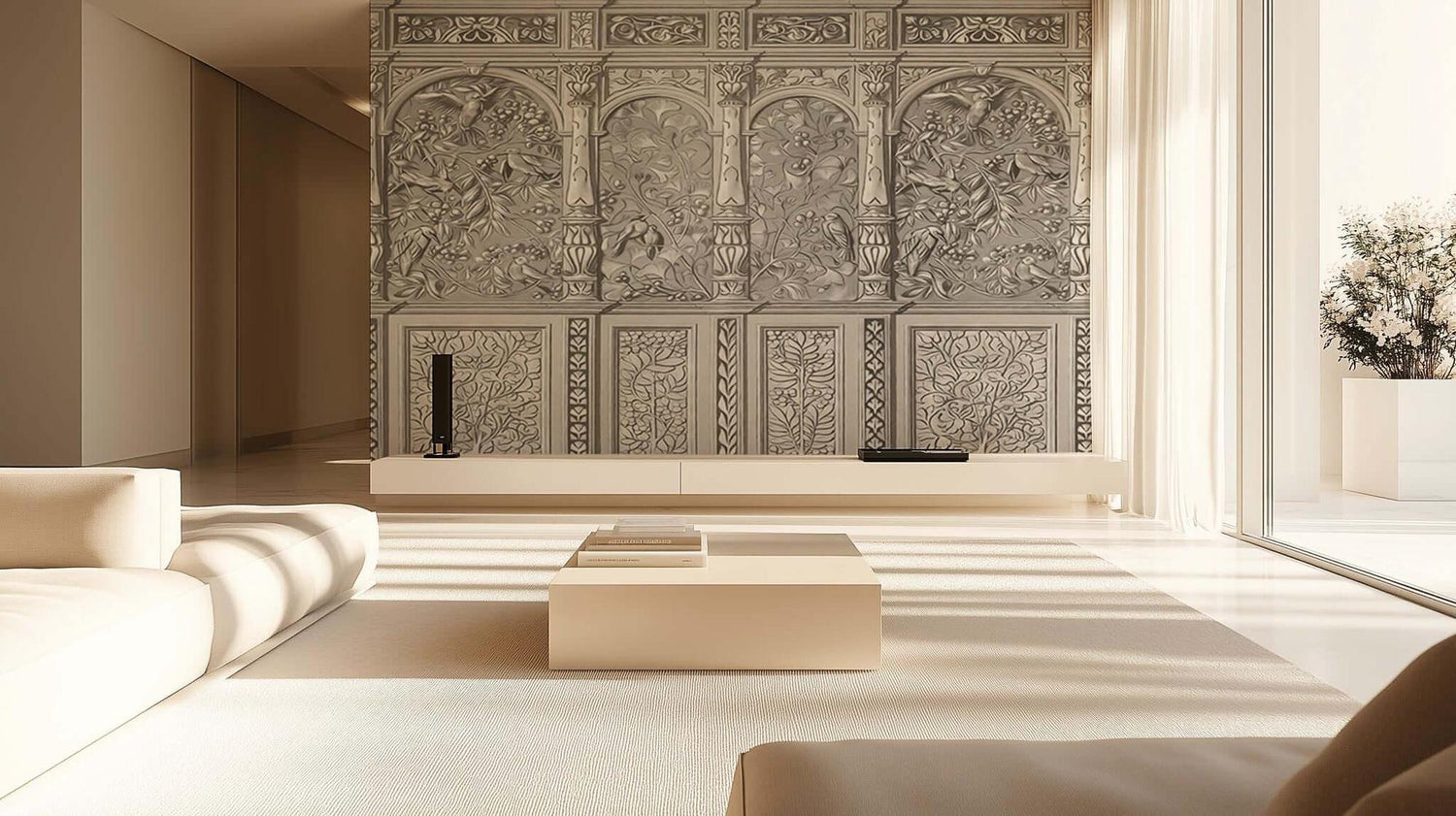Ornate Carved Panels wallpaper - XWALLX