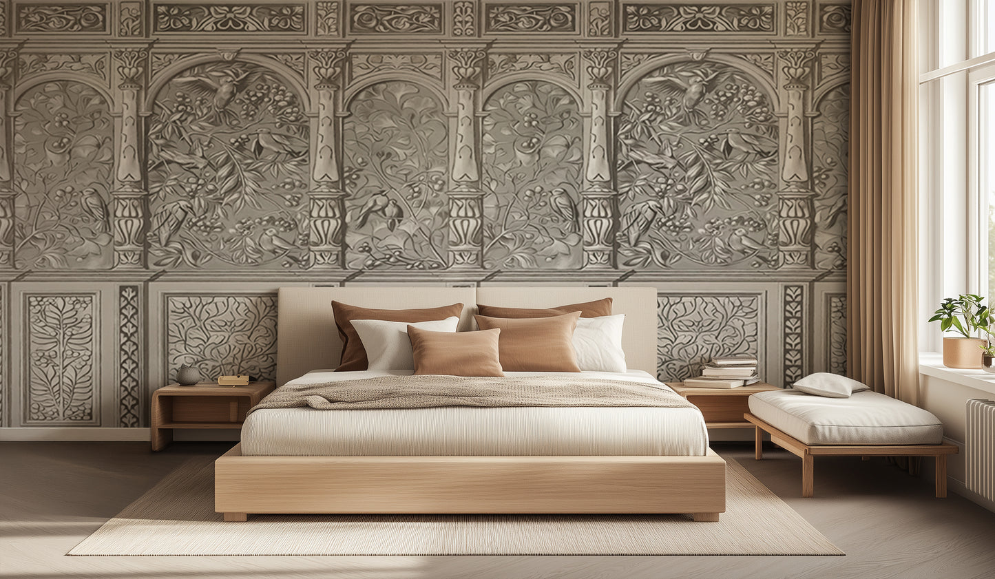 Ornate Carved Panels wall decor - XWALLX