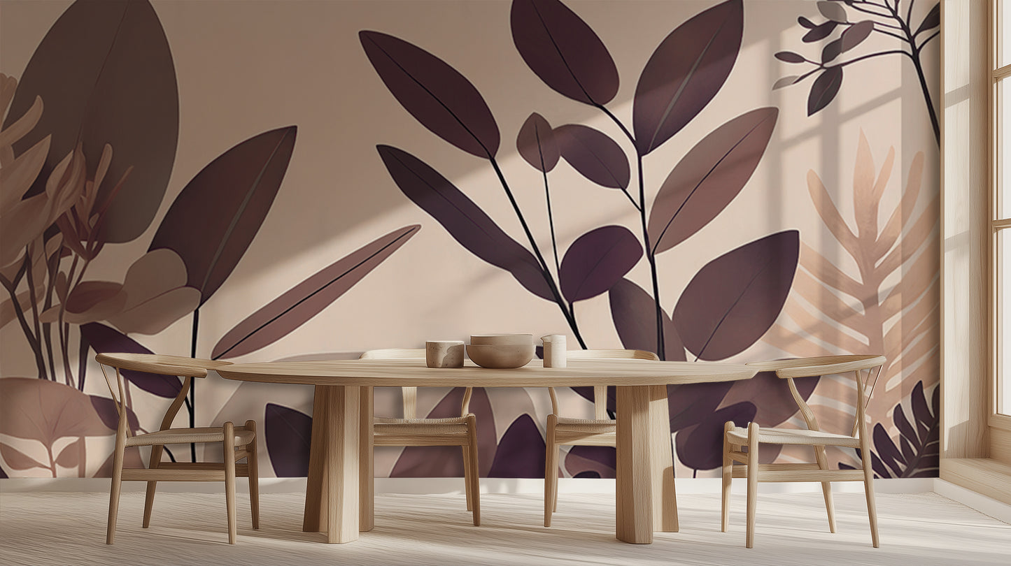 Abstract Botanical Leaves wall art - XWALLX