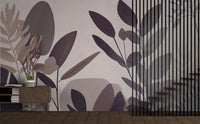 Abstract Botanical Leaves wallpaper – XWALLX