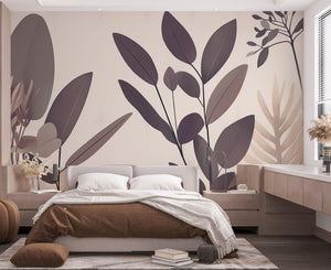 Abstract Botanical Leaves wall art – XWALLX