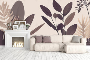 Abstract Botanical Leaves wall decor – XWALLX