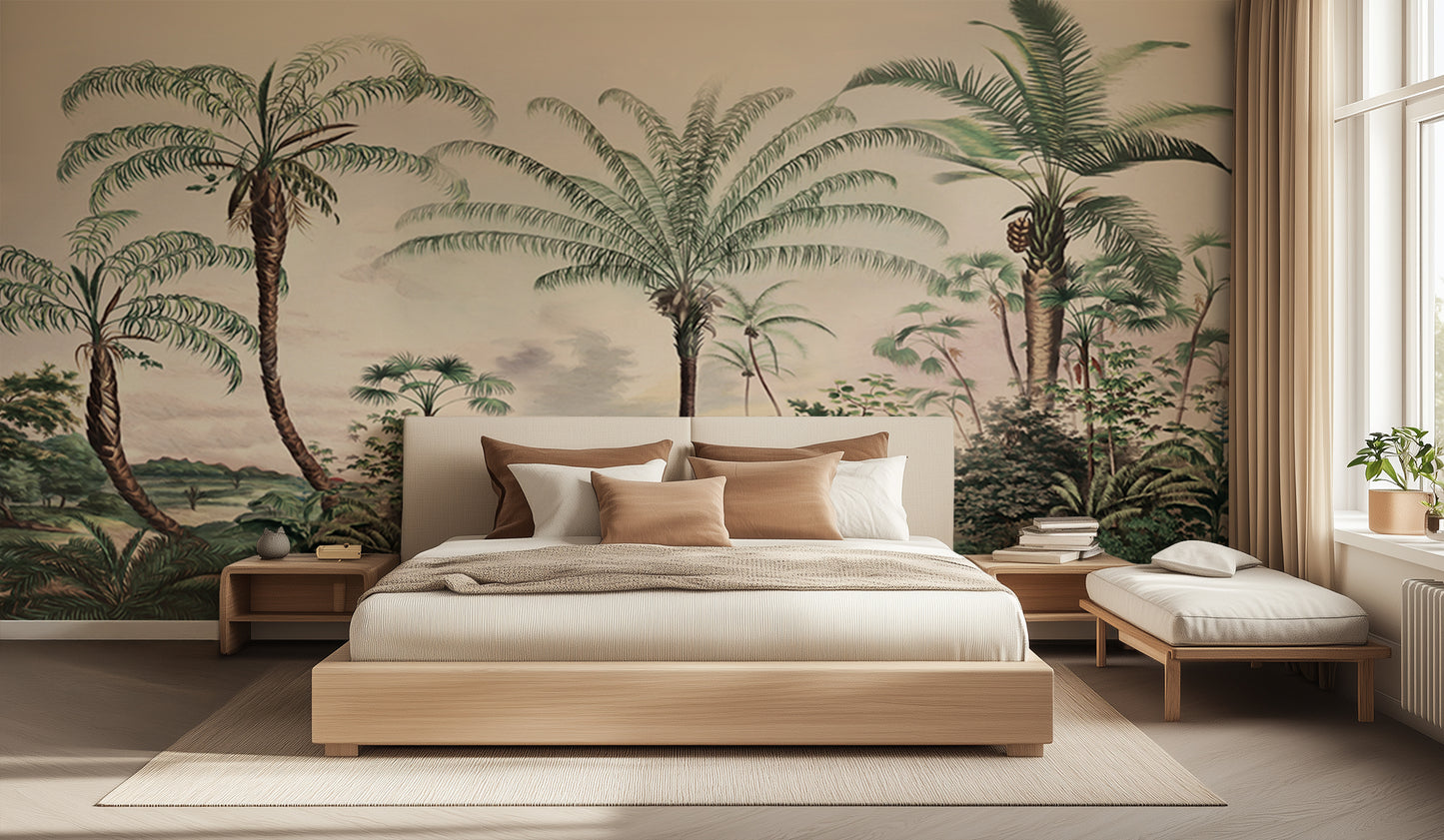 Tropical Palm Serenity wall decor - XWALLX