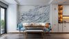 Flowing Waves Floral Wall Mural
