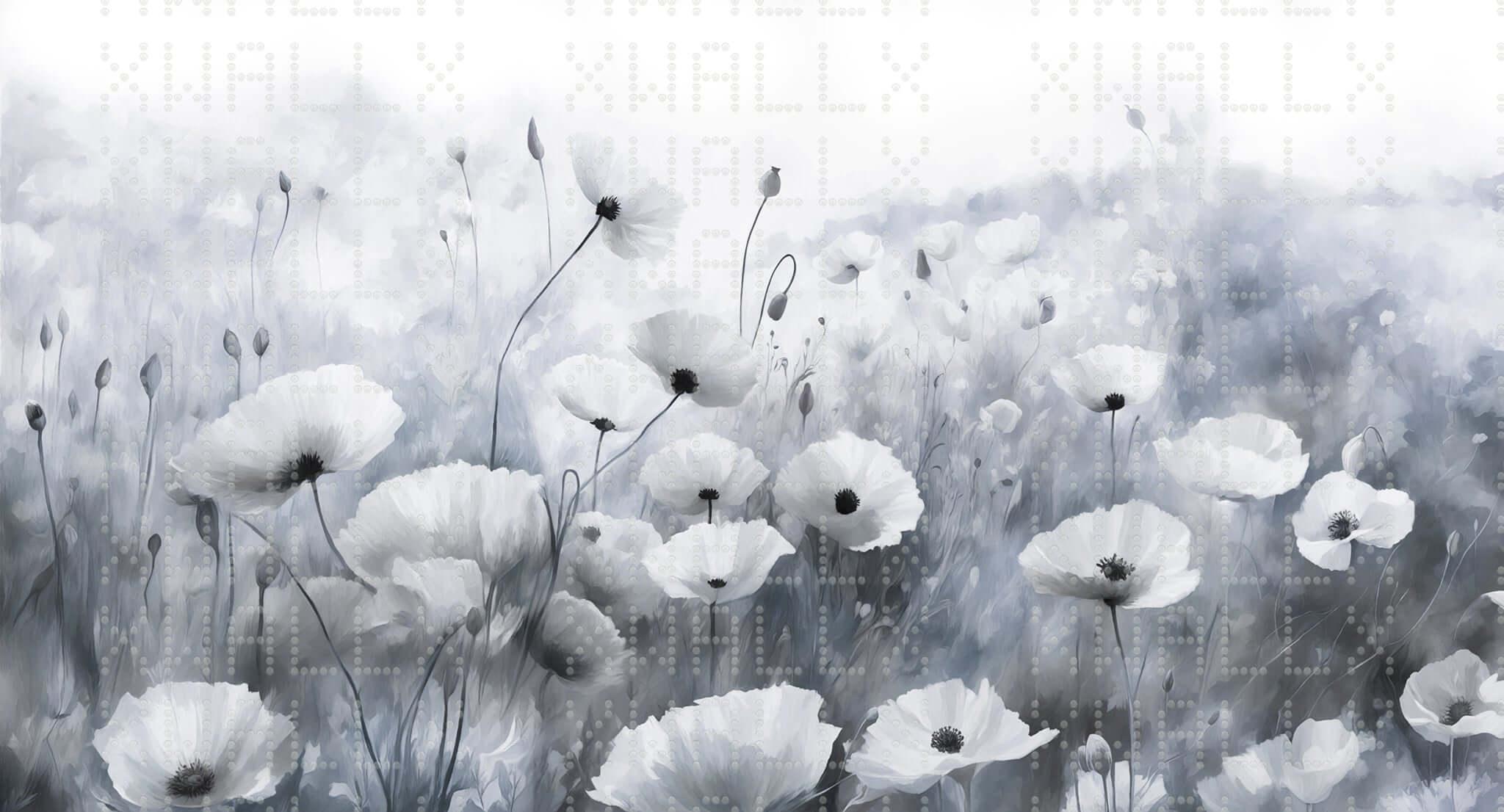 Misty Poppies Dreamscape Wall Mural