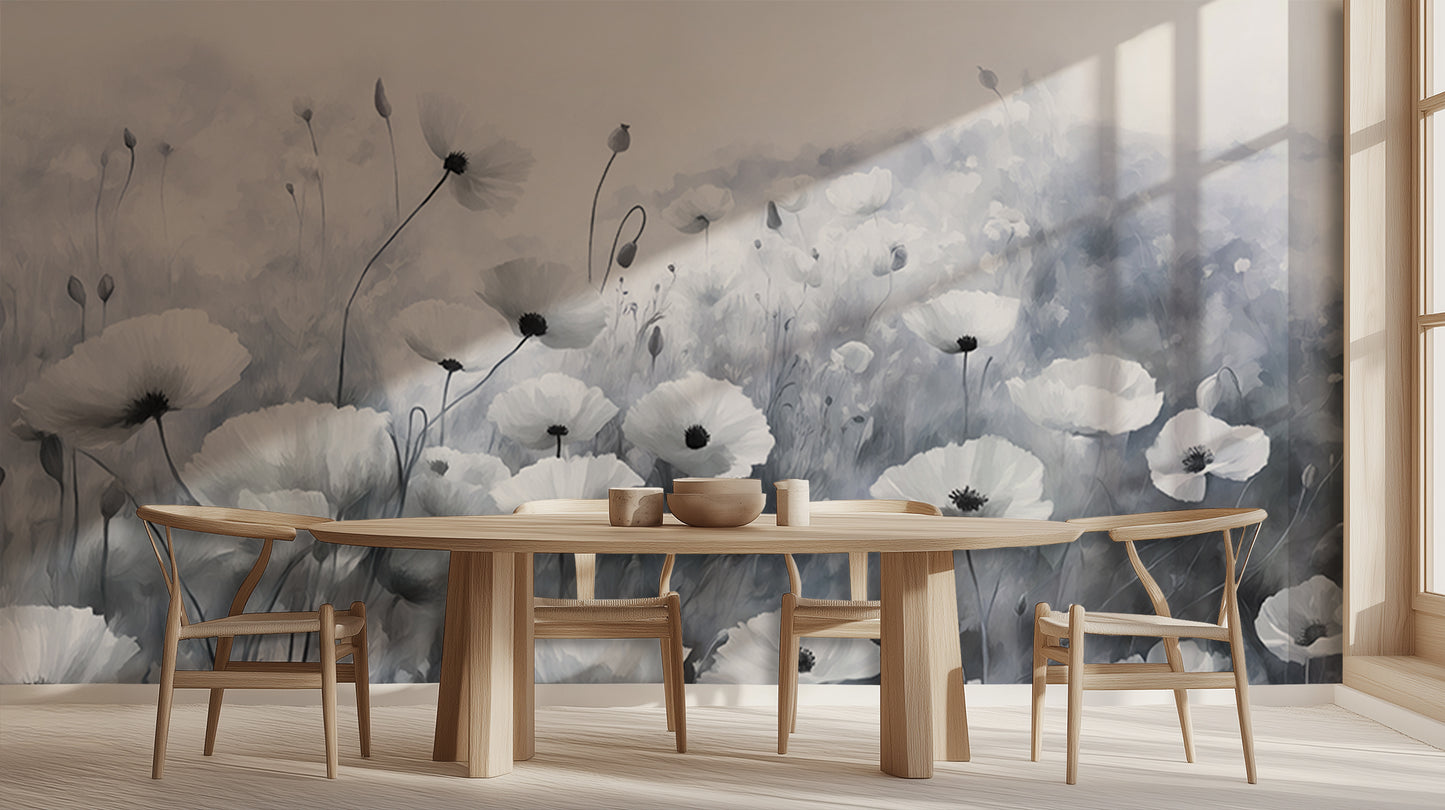 Misty Poppies Dreamscape wall art - XWALLX