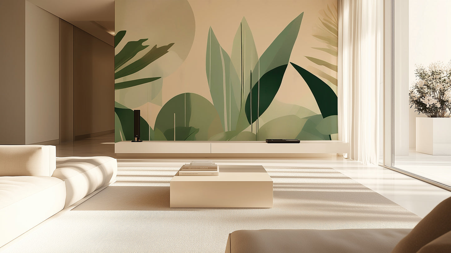 Abstract Leaf Forms wallpaper - XWALLX