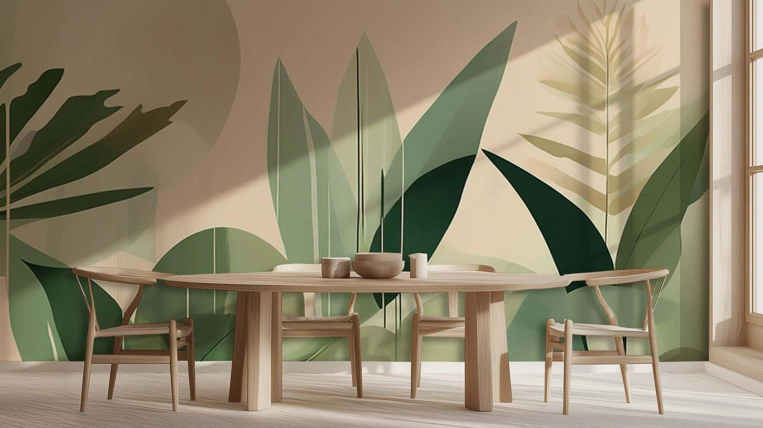 Abstract Leaf Forms wall art - XWALLX