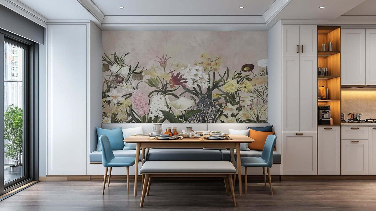Heirloom Floral Display wall mural Mural wall mural - XWALLX