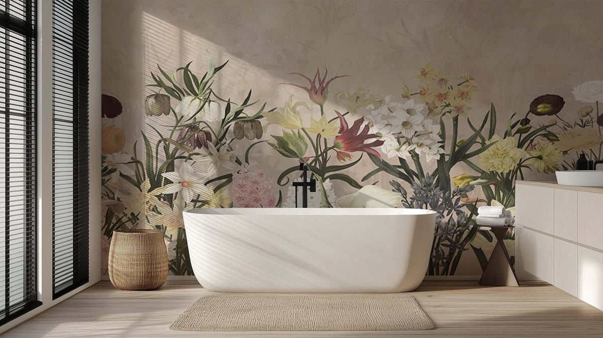 Heirloom Floral Display wall mural Mural wallpaper mural - XWALLX