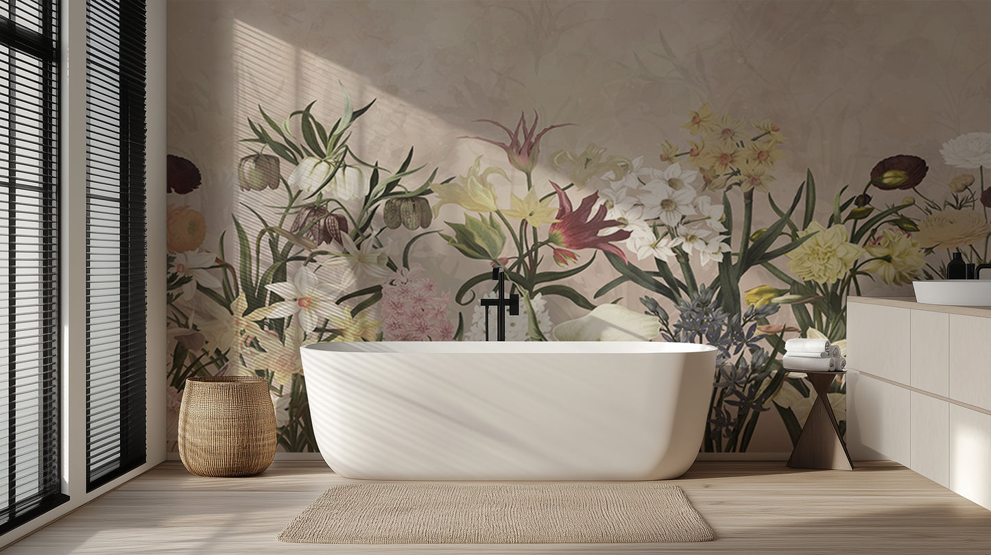 Heirloom Floral Display wall mural Mural wallpaper mural - XWALLX