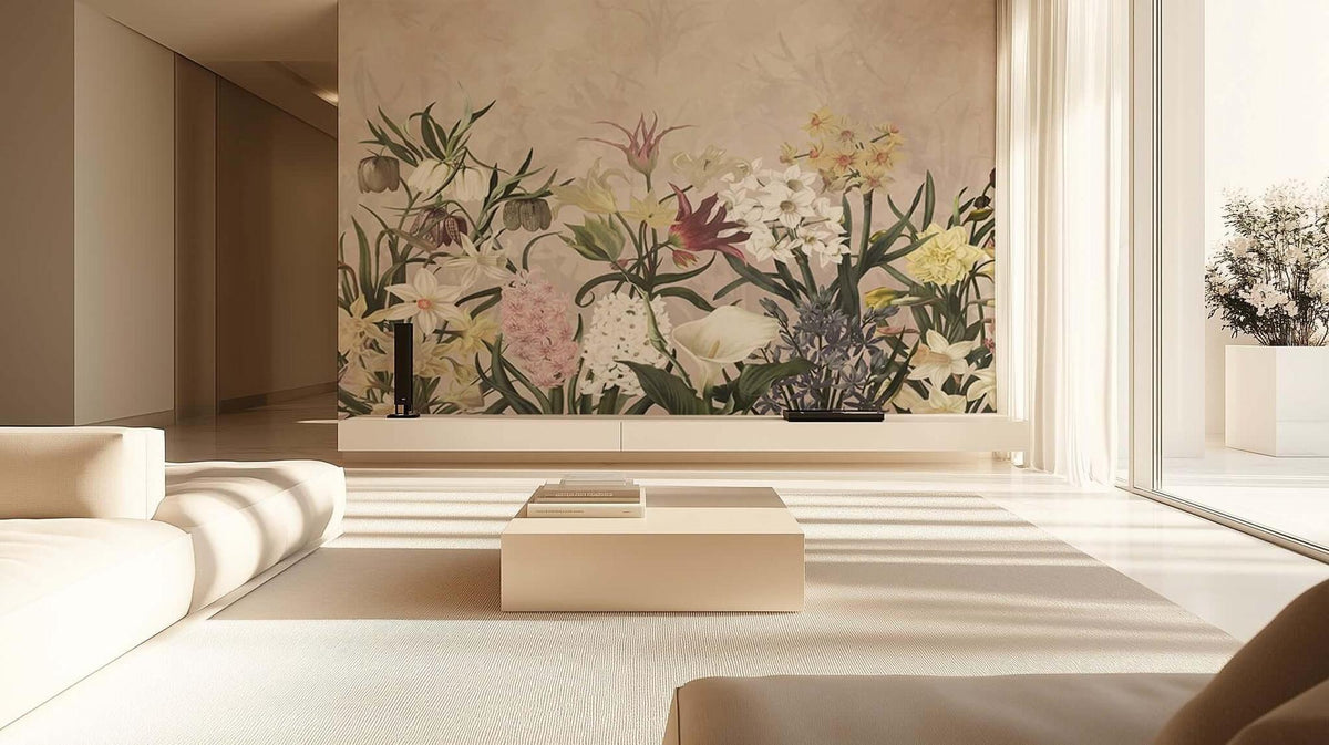 Heirloom Floral Display wall mural Mural wallpaper - XWALLX
