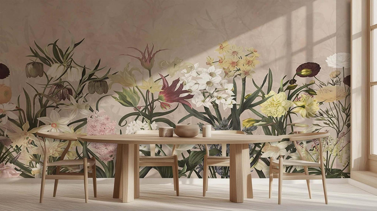 Heirloom Floral Display wall mural Mural wall art - XWALLX