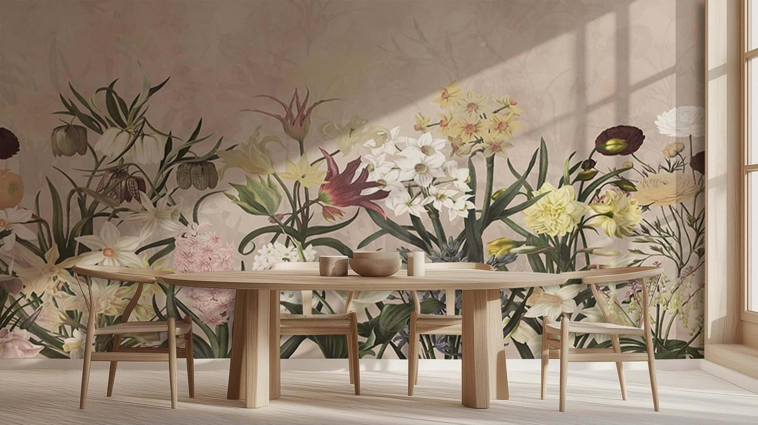 Heirloom Floral Display wall mural Mural wall art - XWALLX