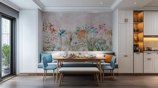Vibrant Flora Artistic wall mural - XWALLX