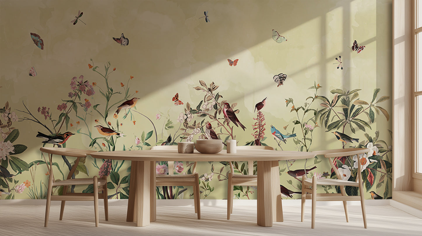 Songbird Botanical wall art - XWALLX